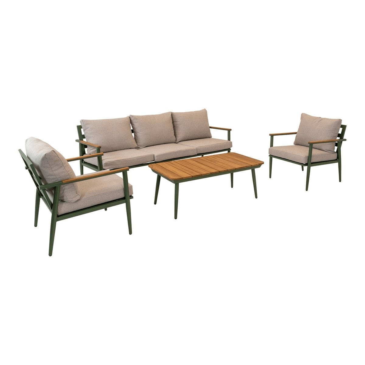 Garten Lounge Lounge-Eckbank Lounge-Set Riga Teakholz