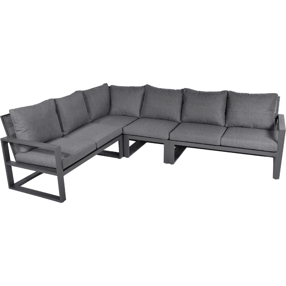 Gartenmöbel Eck-Lounge-Set Loungebank "Pina Colada Negro" 285x205 cm