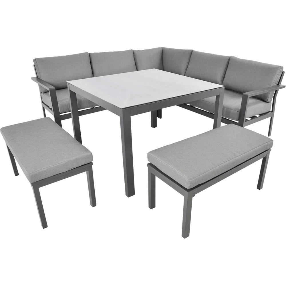 Garten Lounge-Eckbank Eck-Dining-Set Xara 205x205cm
