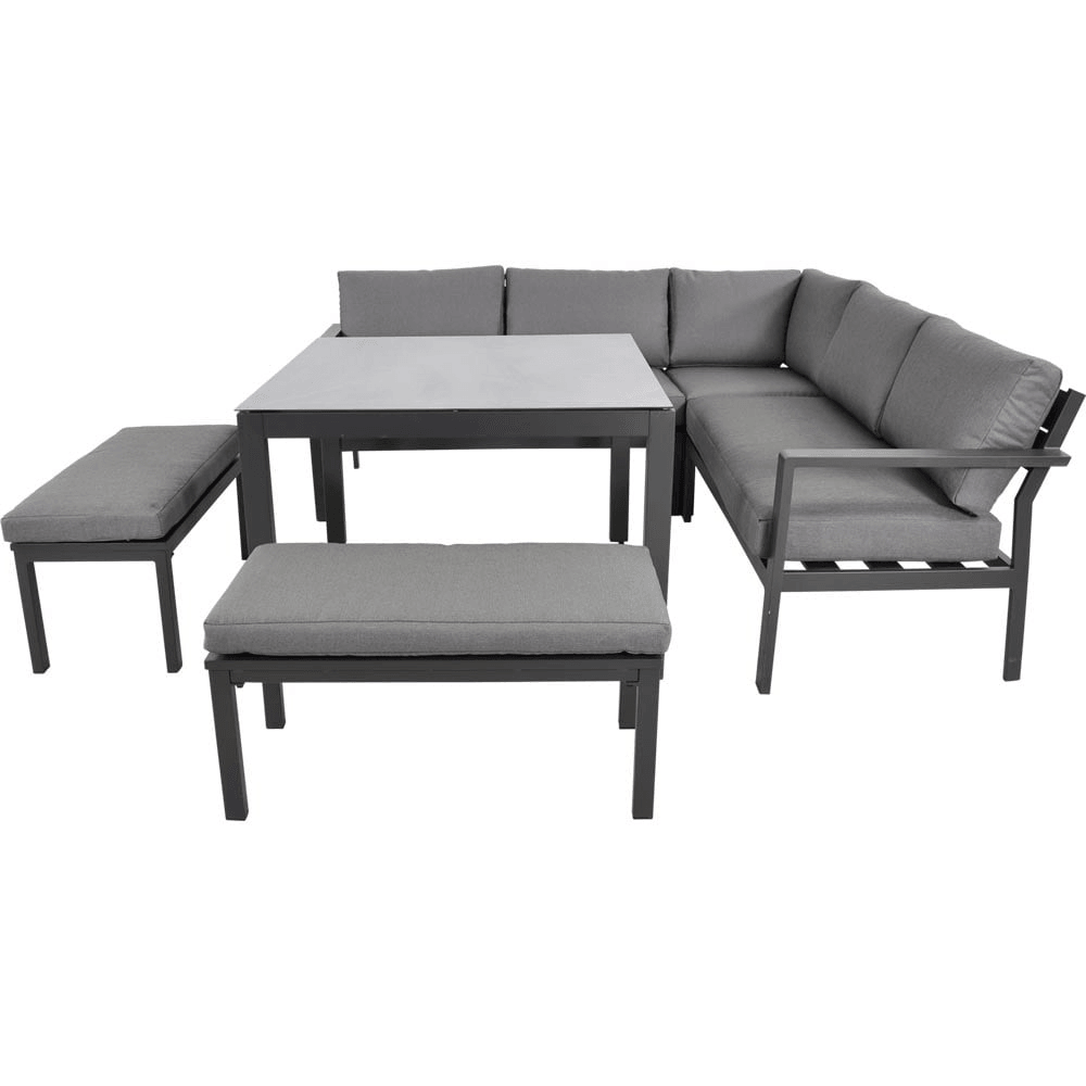 Garten Lounge-Eckbank Eck-Dining-Set Xara 205x205cm