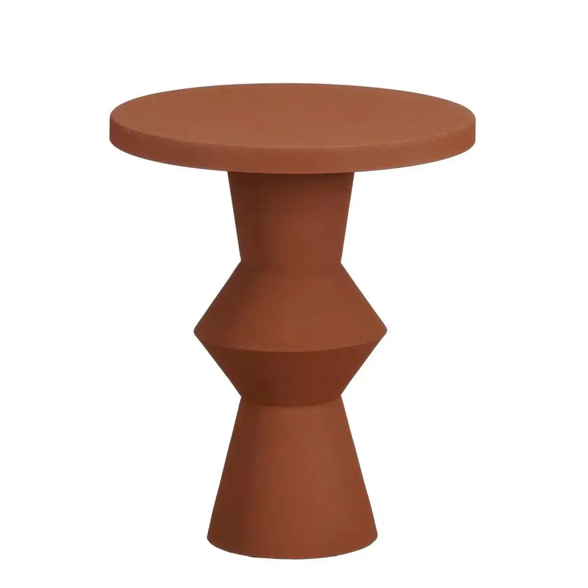 Immobilien -Seitentisch - H41 x Ø34 cm - Metall - Terra - HomeDesign Knaus