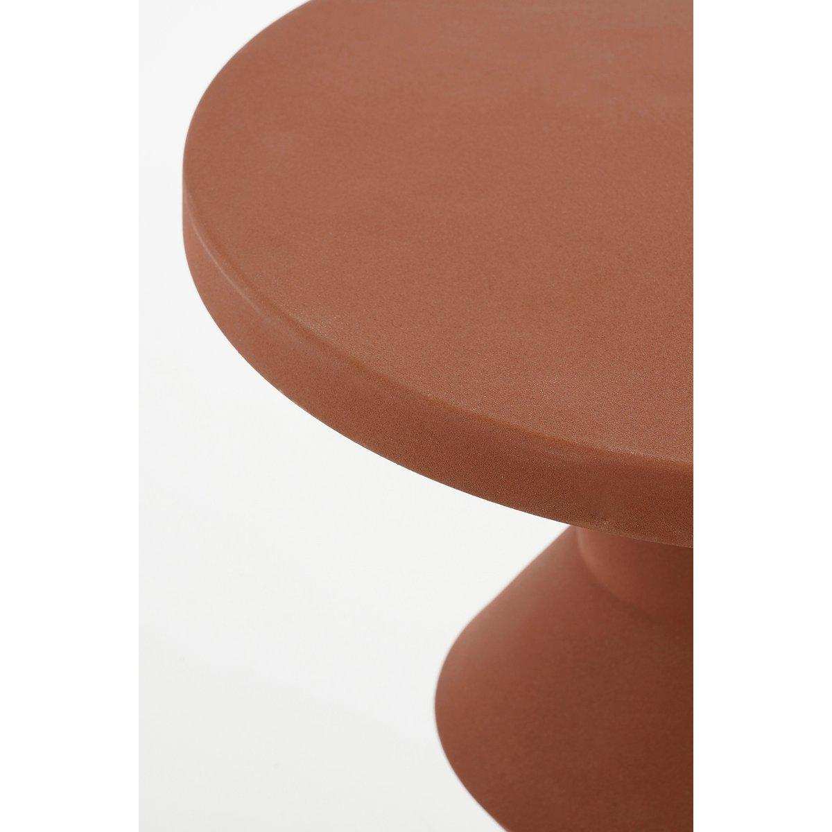 Immobilien -Seitentisch - H41 x Ø34 cm - Metall - Terra - HomeDesign Knaus