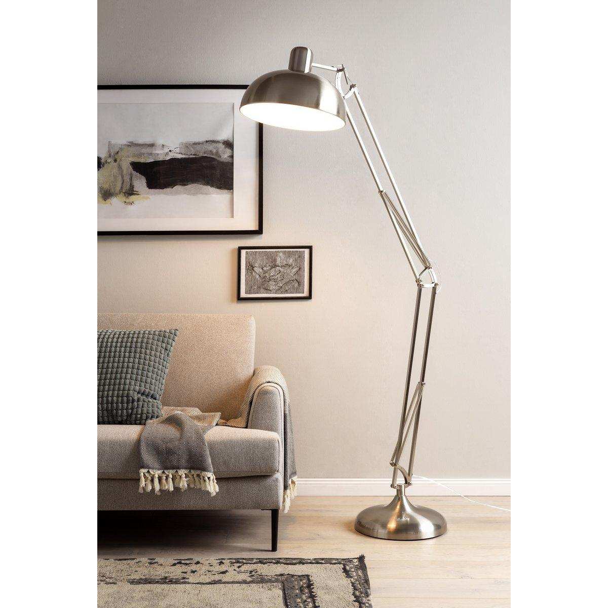 Industriestehleuchte Stahl verstellbar - HomeDesign Knaus