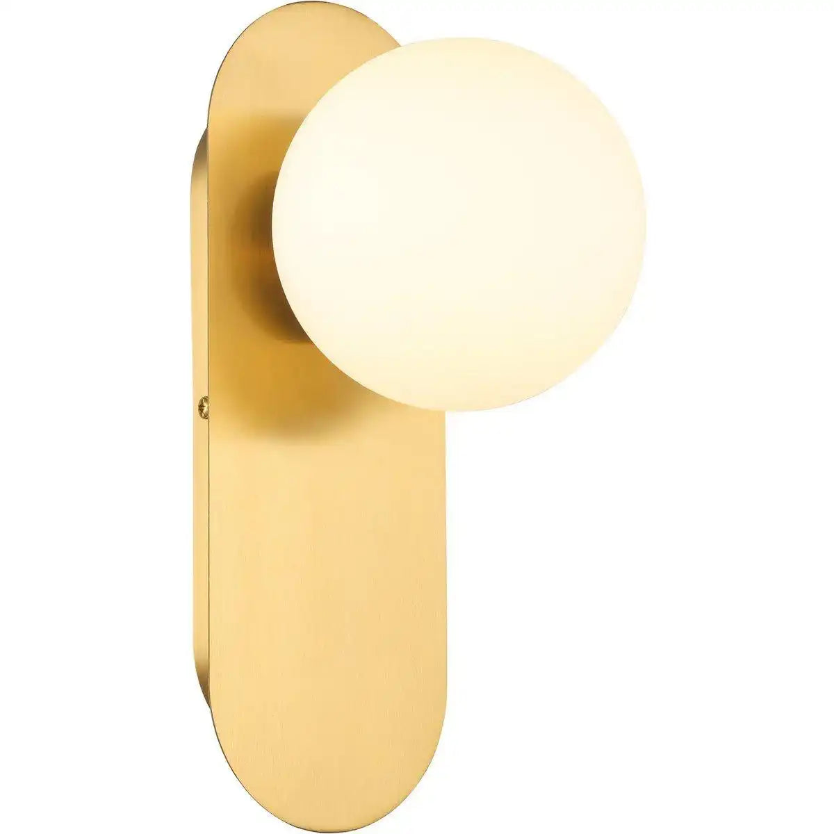 Isabella Wandleuchte Weiß Gold Messing - HomeDesign Knaus