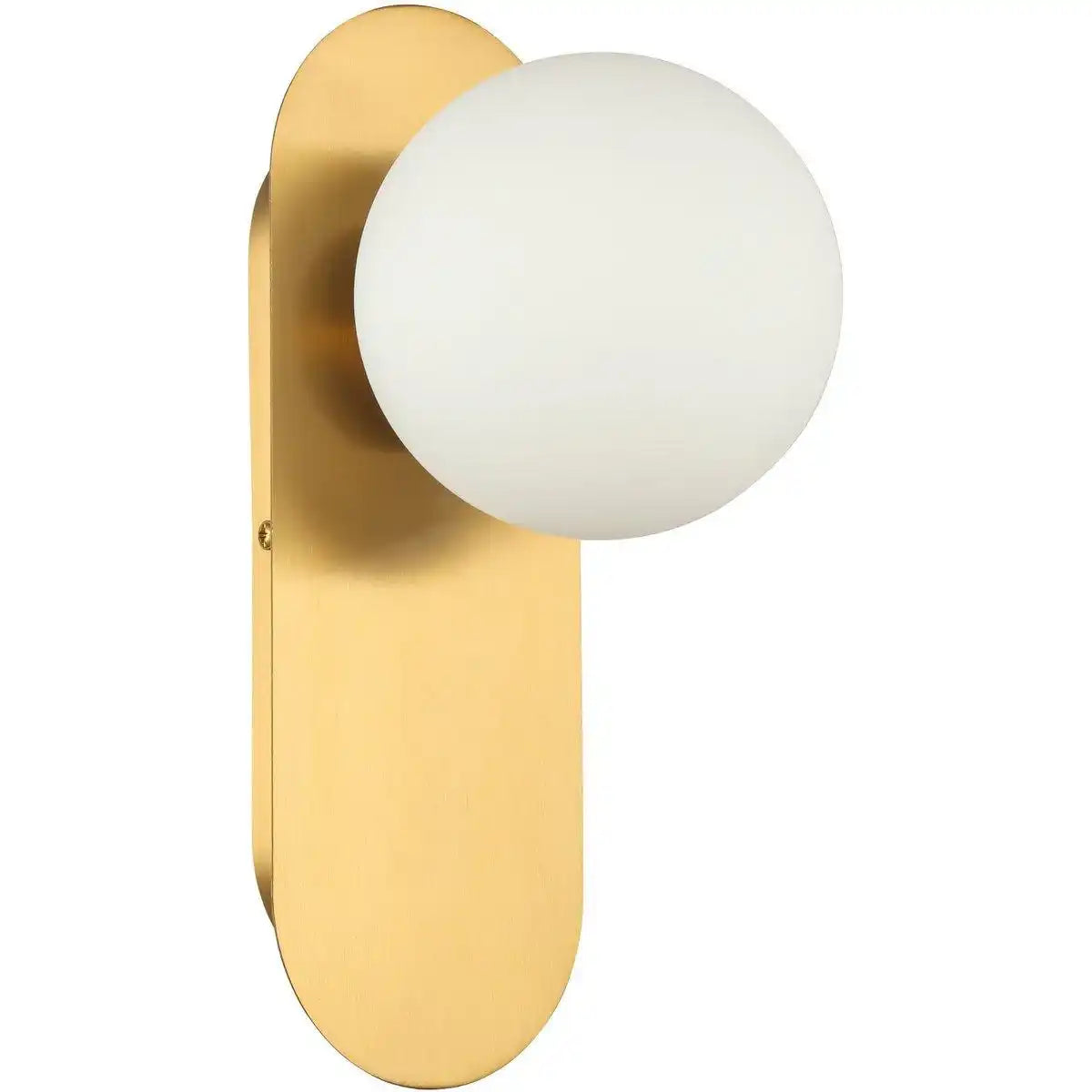 Isabella Wandleuchte Weiß Gold Messing - HomeDesign Knaus