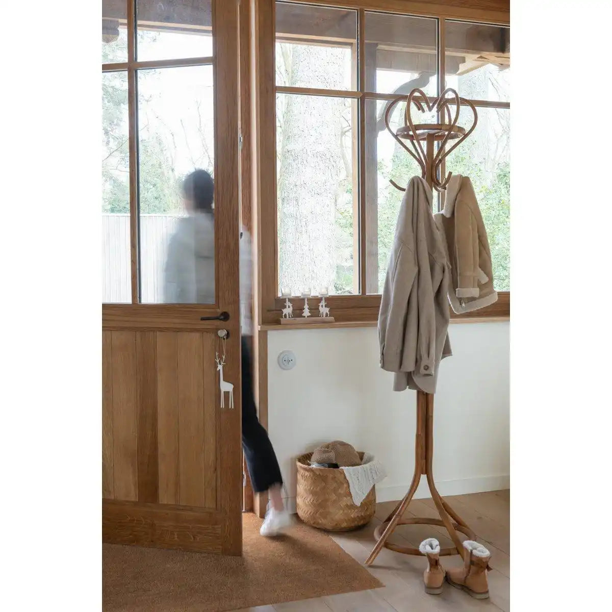 J-Line 2er-Set Korb – Bambus – Natur - HomeDesign Knaus