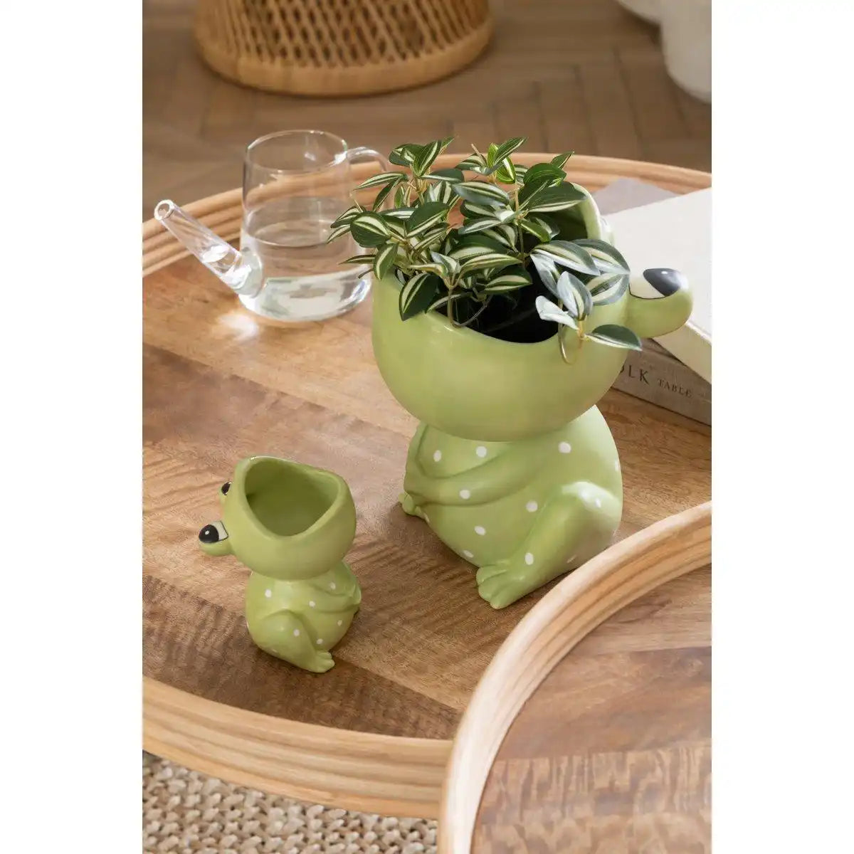 J-Line 3er-Set Beistelltisch rund Mangoholz Natur - HomeDesign Knaus