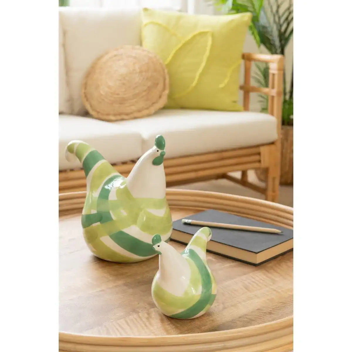 J-Line 3er-Set Beistelltisch rund Mangoholz Natur - HomeDesign Knaus