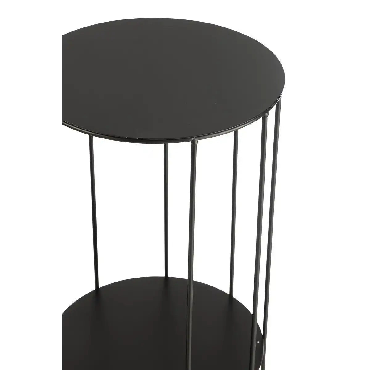 J-Line 3er-Set Blumenständer aus Metall, Schwarz - HomeDesign Knaus