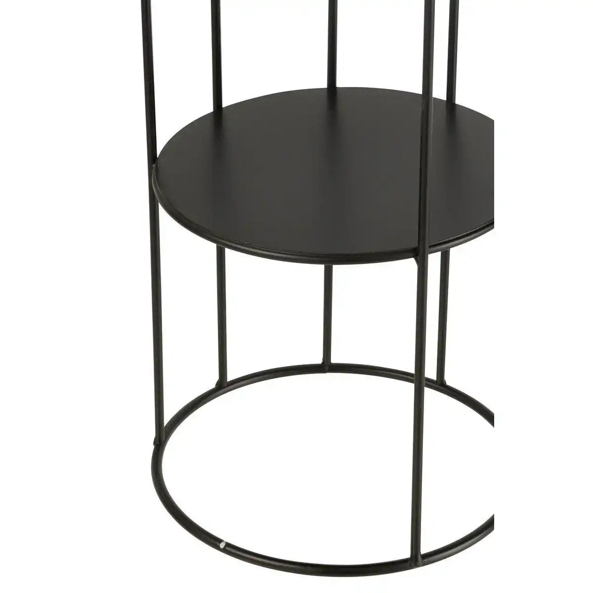 J-Line 3er-Set Blumenständer aus Metall, Schwarz - HomeDesign Knaus