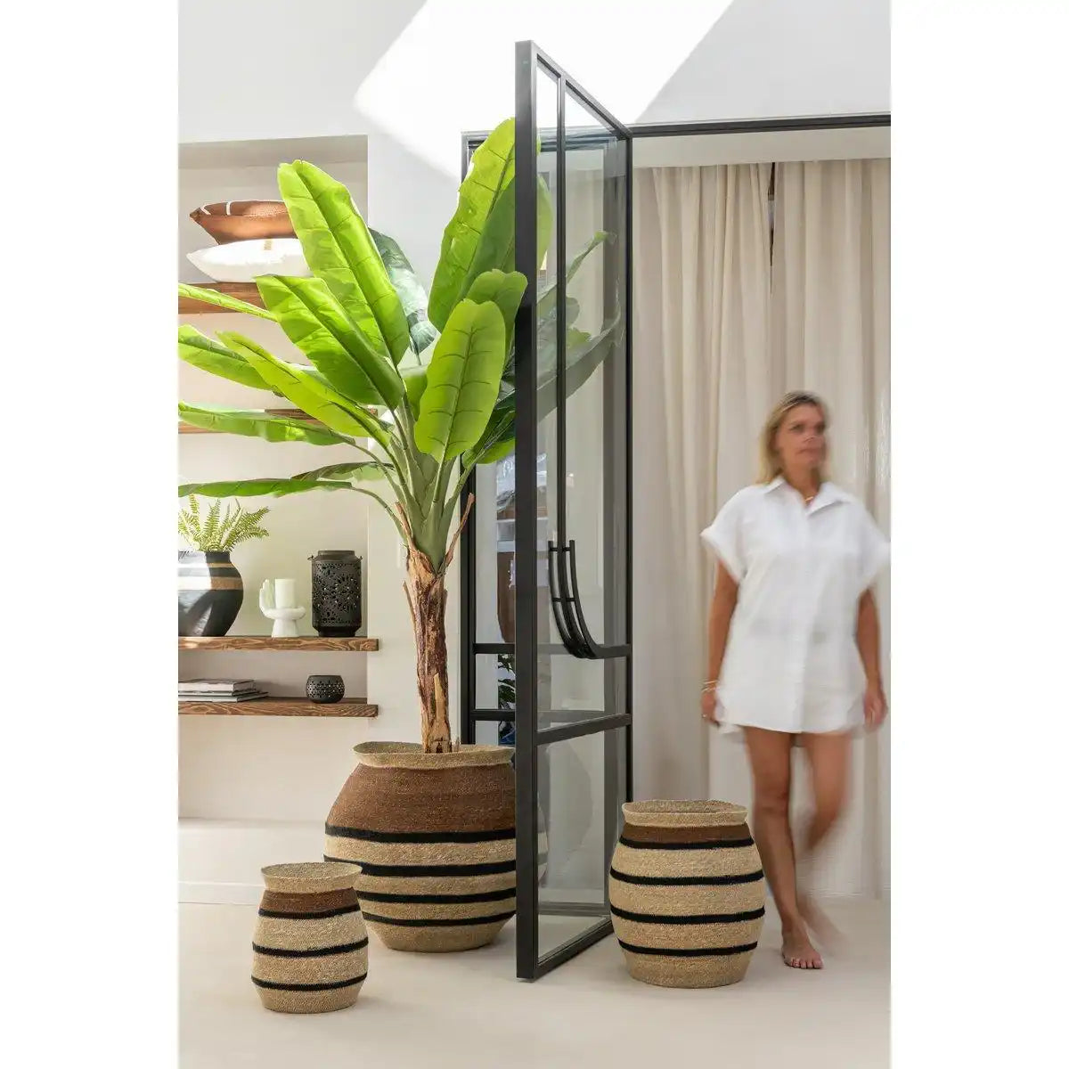 J-Line Bananenstaude Kunststoff Grün/Braun - HomeDesign Knaus