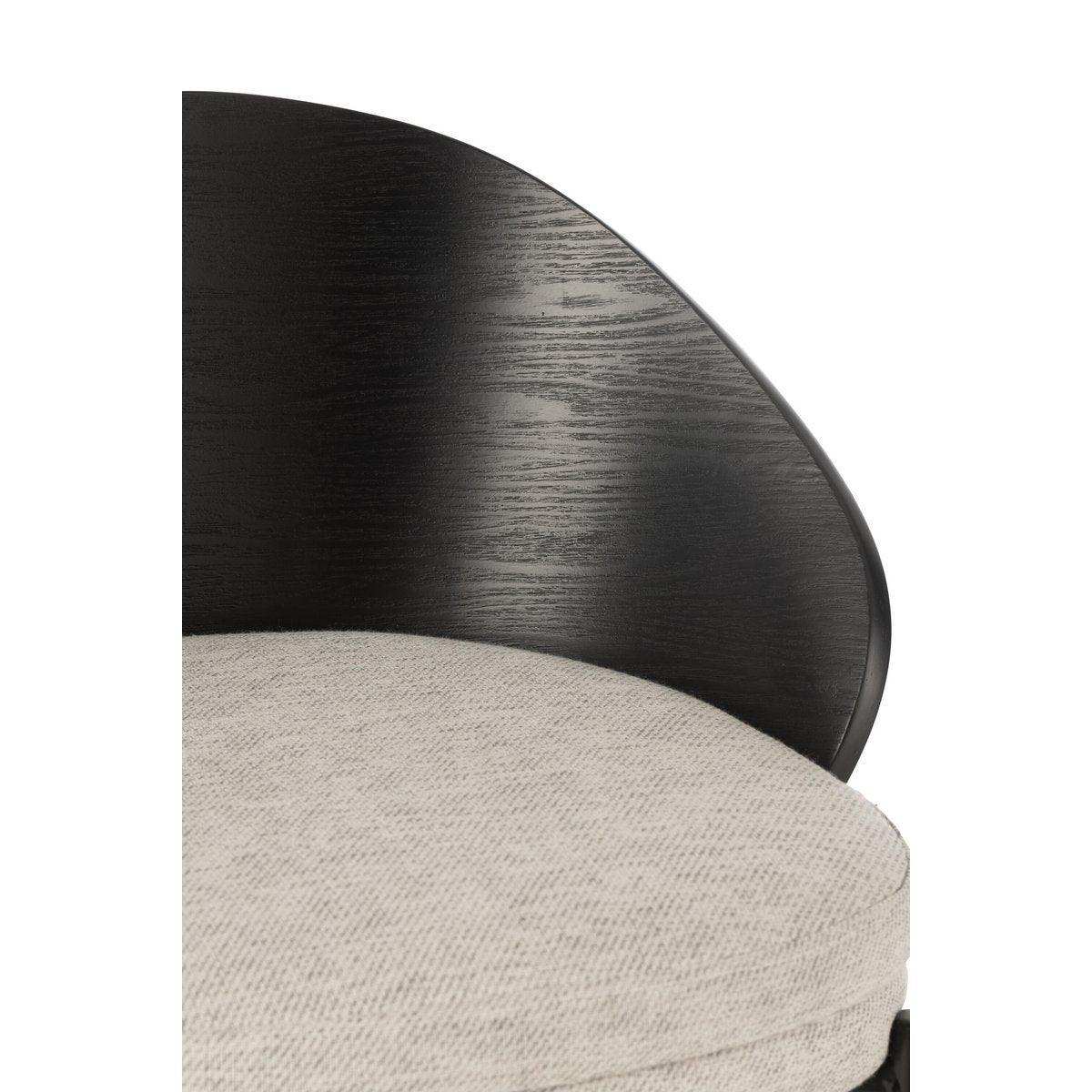 J-Line Barhocker Lone Sperrholz/Metall Schwarz/Grau - HomeDesign Knaus
