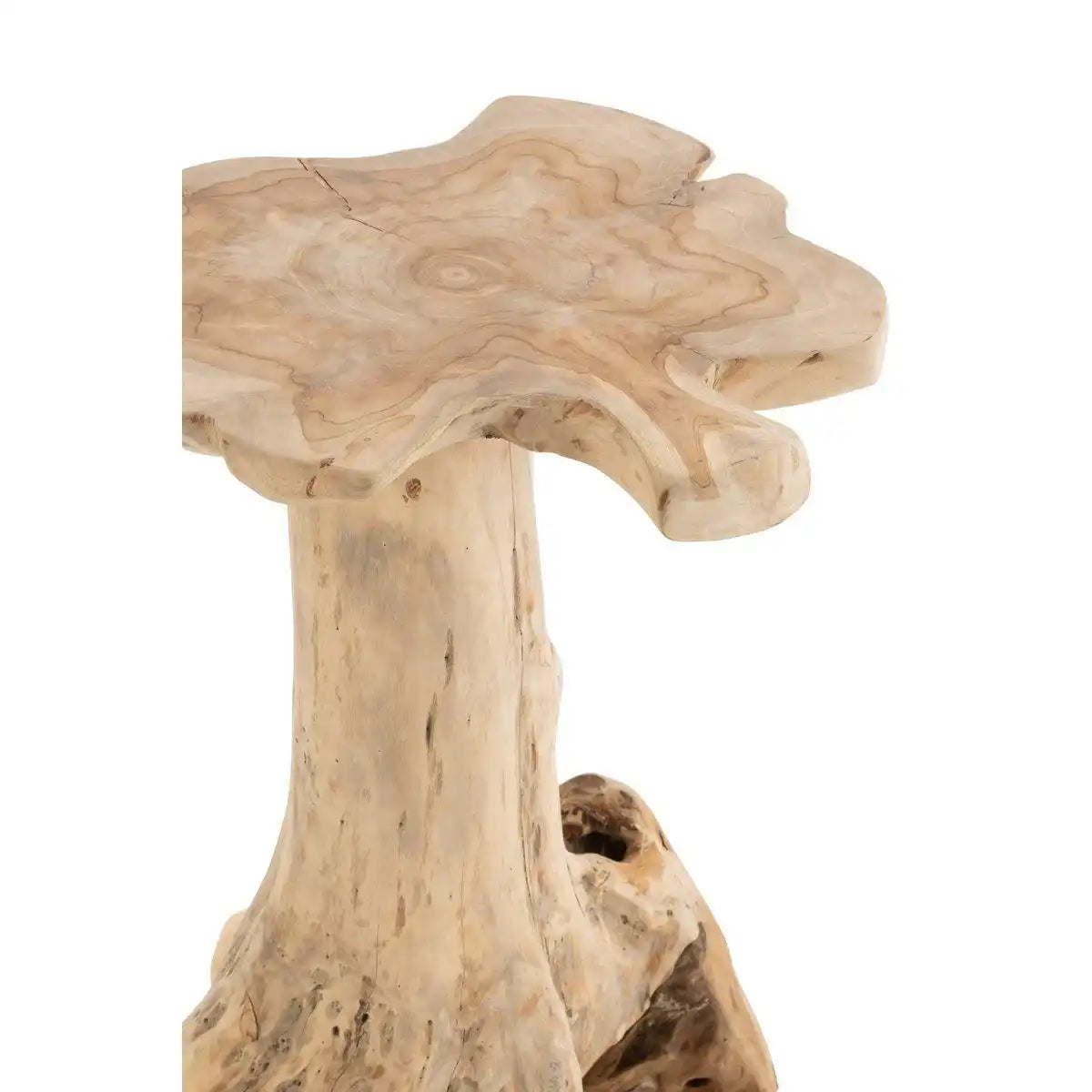 J-Line Beistelltisch Amy Teak – Holz – Natur – groß - HomeDesign Knaus