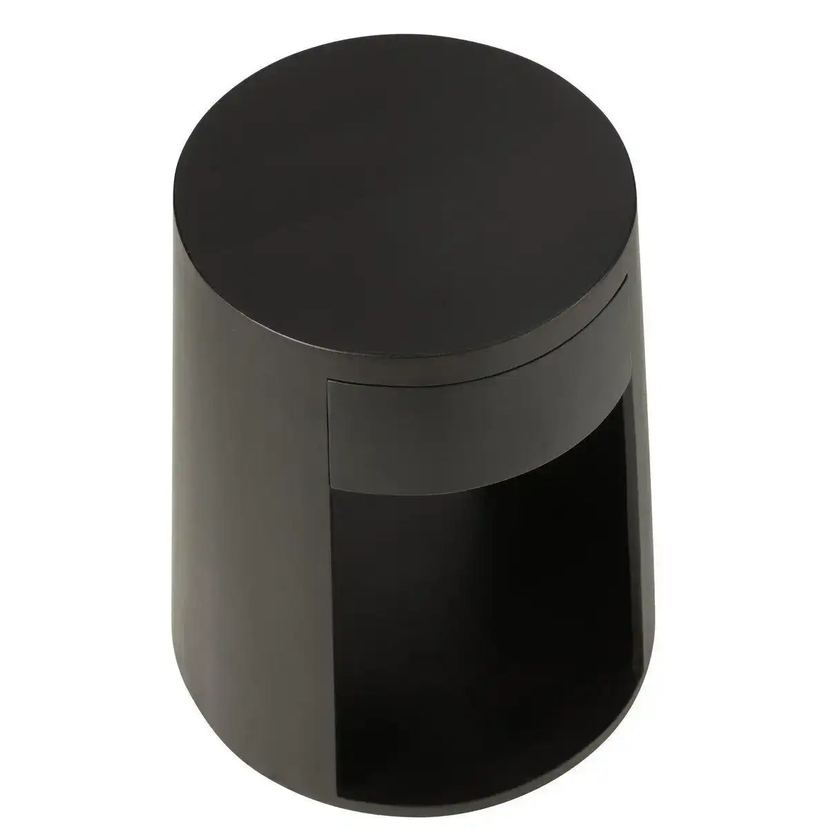 J-Line Beistelltisch aus gezeichnetem Mangoholz/MDF schwarz - HomeDesign Knaus