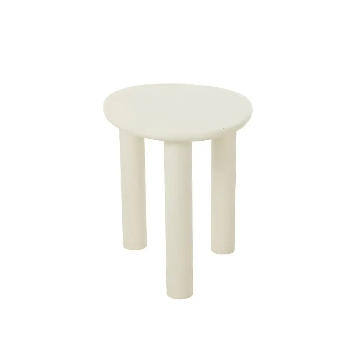 J-Line Beistelltisch Bali MDF/PVC Weiß Klein - HomeDesign Knaus