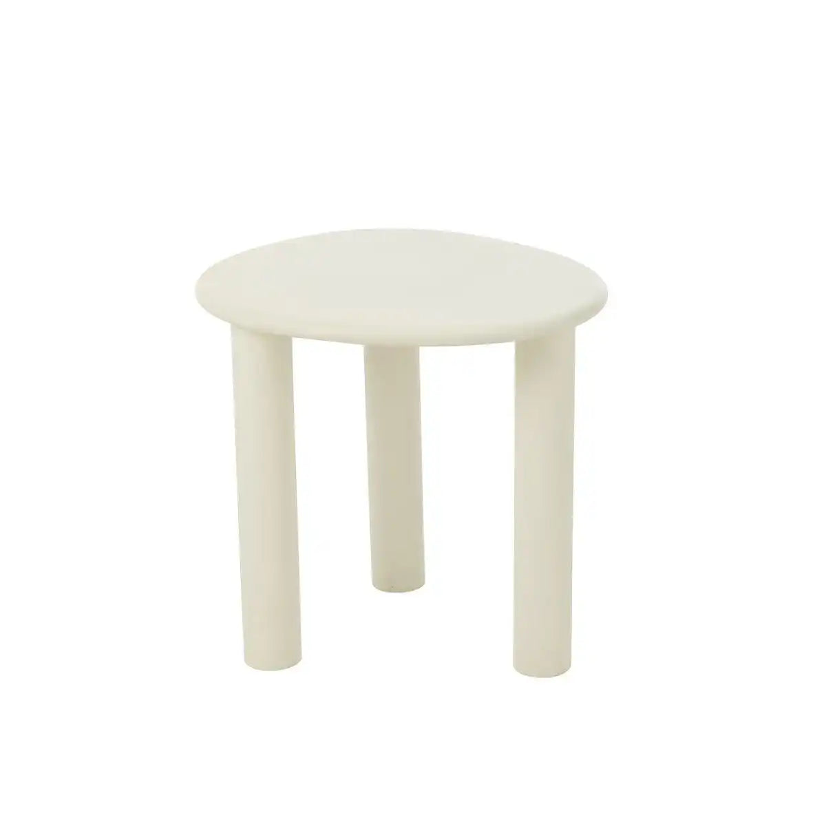 J-Line Beistelltisch Bali MDF/PVC Weiß Klein - HomeDesign Knaus