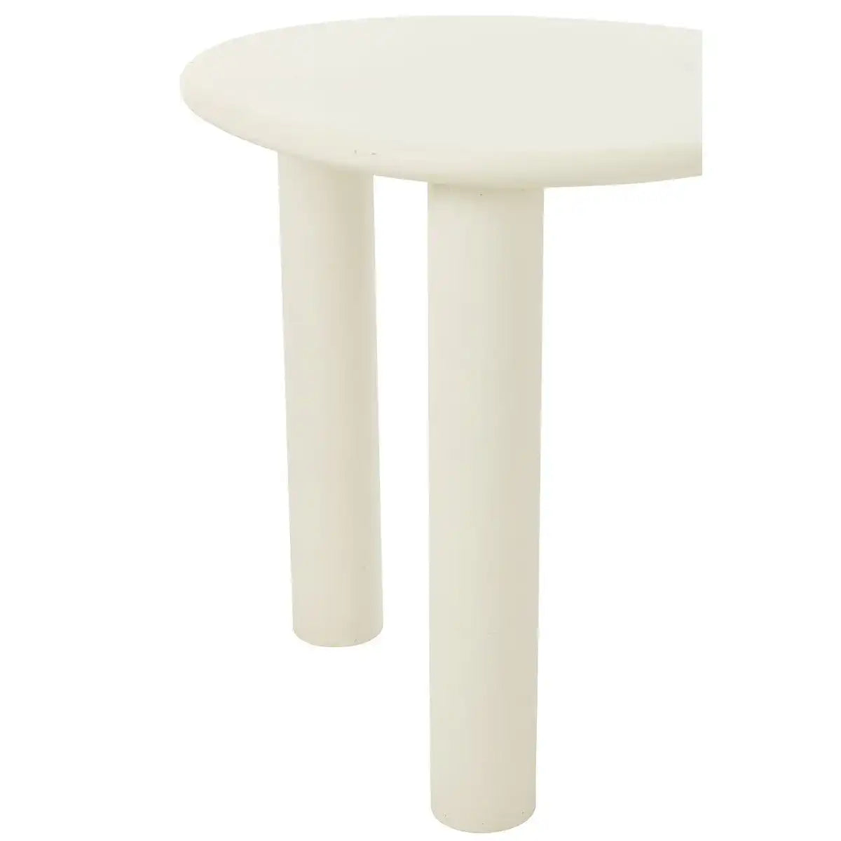 J-Line Beistelltisch Bali MDF/PVC Weiß Klein - HomeDesign Knaus