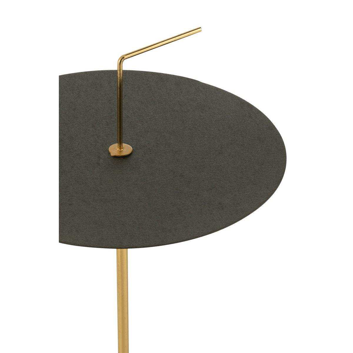 J-Line Beistelltisch Disc Metall Schwarz/Gold - HomeDesign Knaus