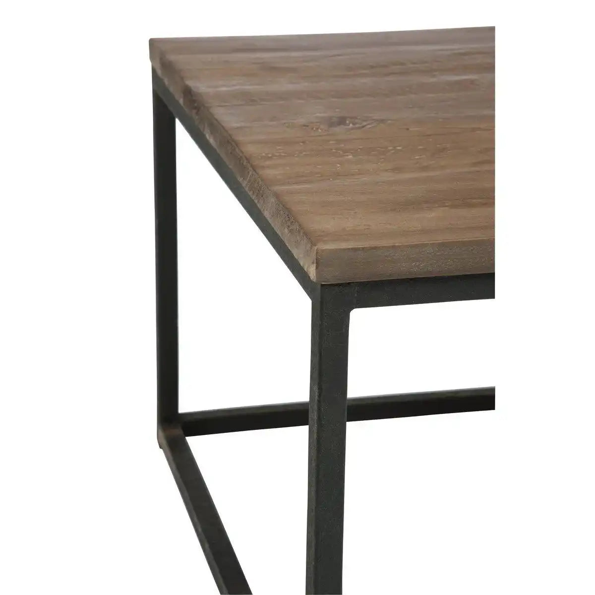 J-Line Beistelltisch Holz/Metall Braun+Schwarz - HomeDesign Knaus