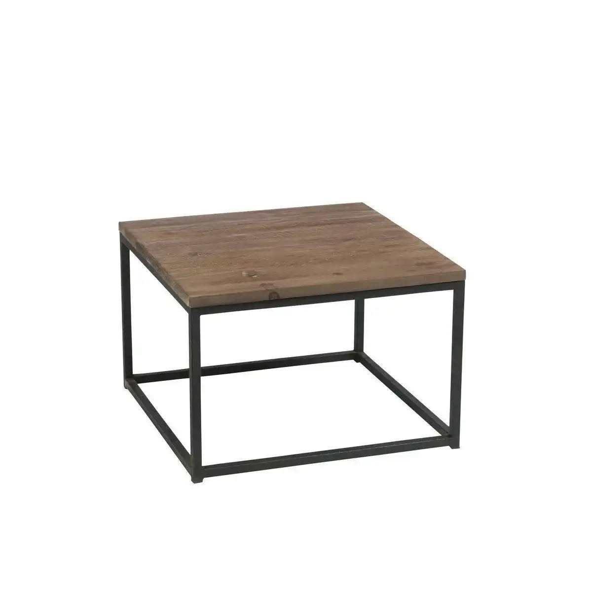J-Line Beistelltisch Holz/Metall Braun+Schwarz - HomeDesign Knaus