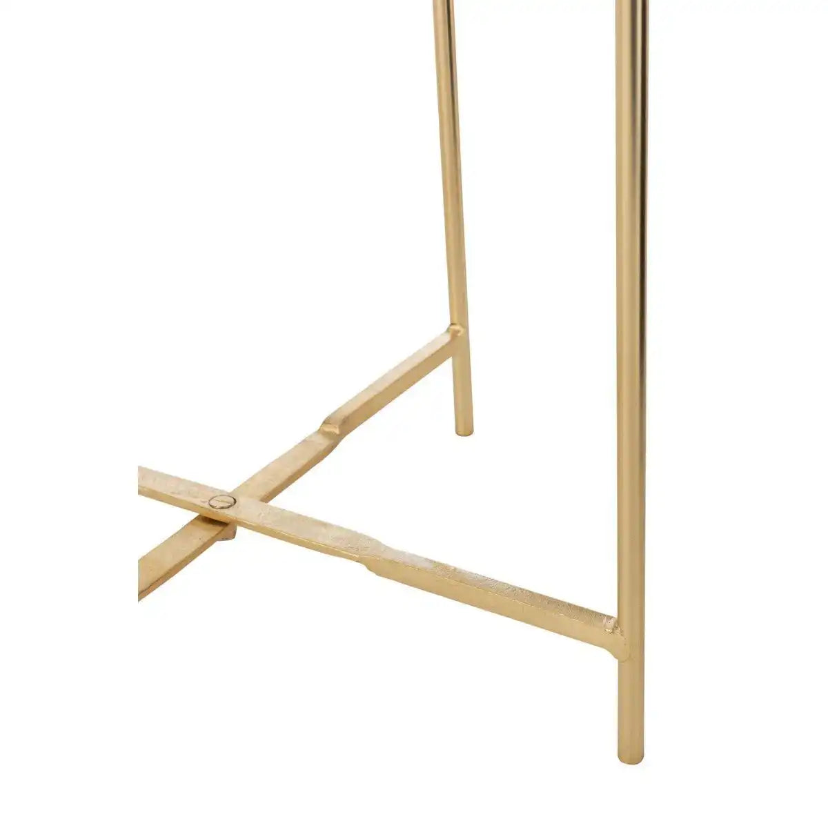 J-Line Beistelltisch Obi – Glas/Eisen – 2er-Set - HomeDesign Knaus