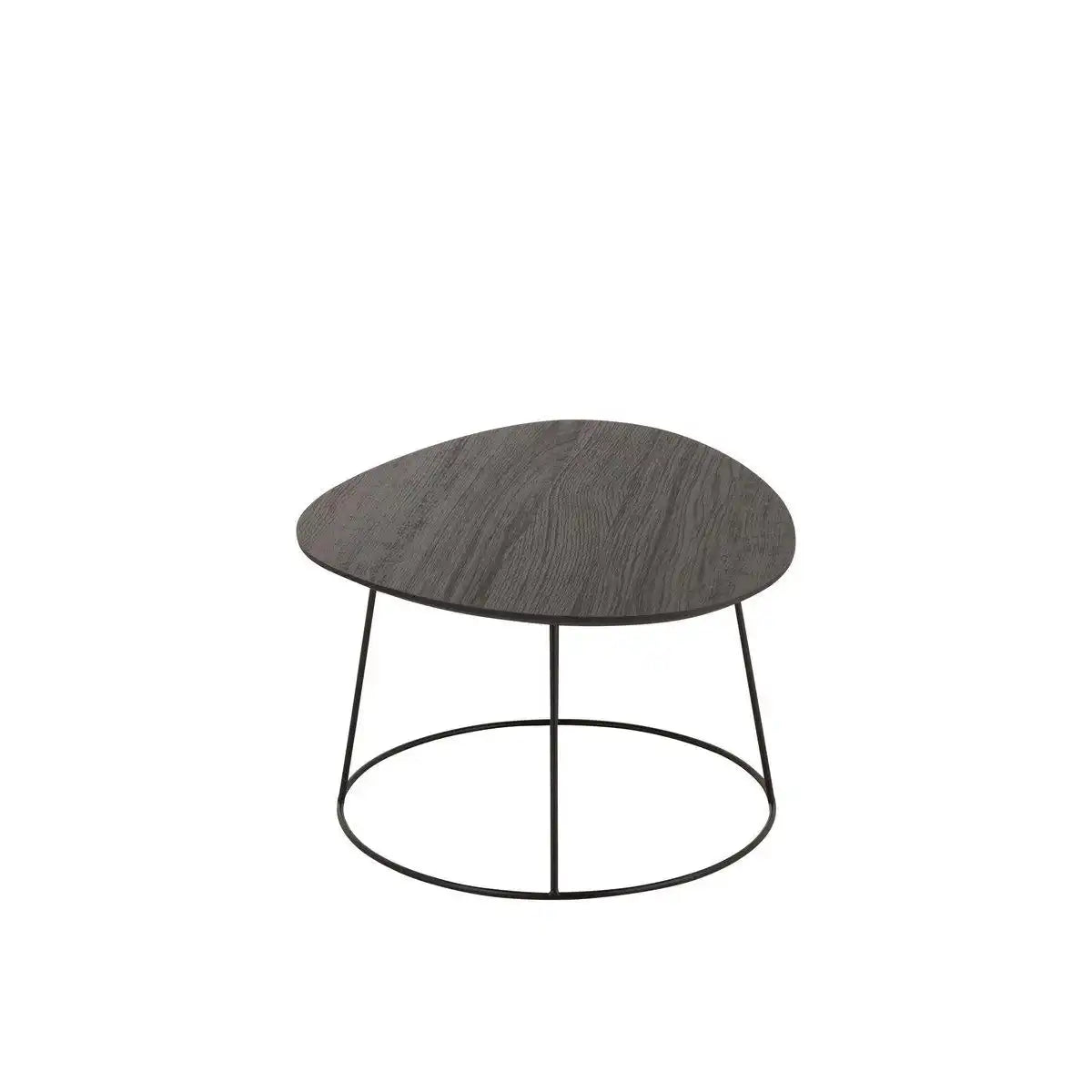 J-Line Beistelltisch Oval Holz/Metall Dunkelbraun L - HomeDesign Knaus