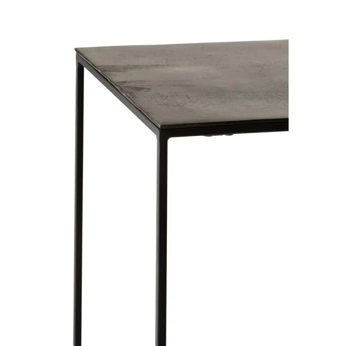 J-Line Beistelltisch Oxidize - Aluminium/Eisen - Schwarz/Grün - 2 Stück - HomeDesign Knaus