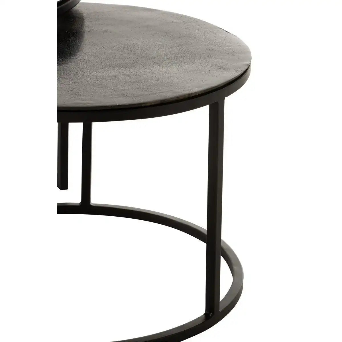 J-Line Beistelltisch Oxidize – Aluminium/Eisen – Schwarz/Grün - HomeDesign Knaus
