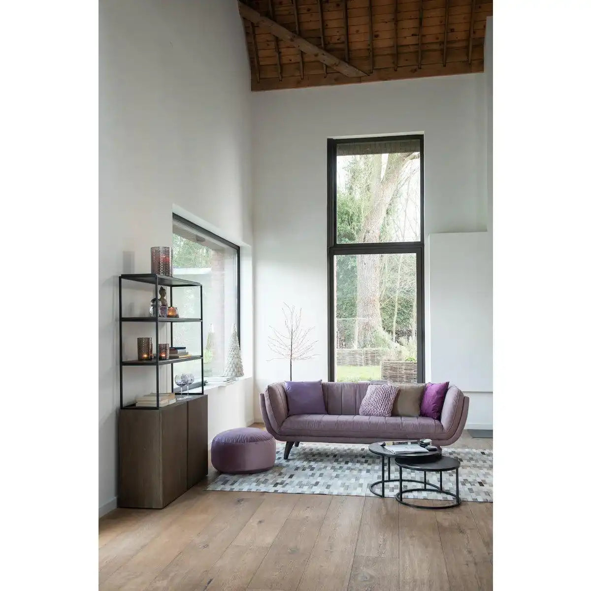 J-Line Beistelltisch Oxidize – Aluminium/Eisen – Schwarz/Grün - HomeDesign Knaus