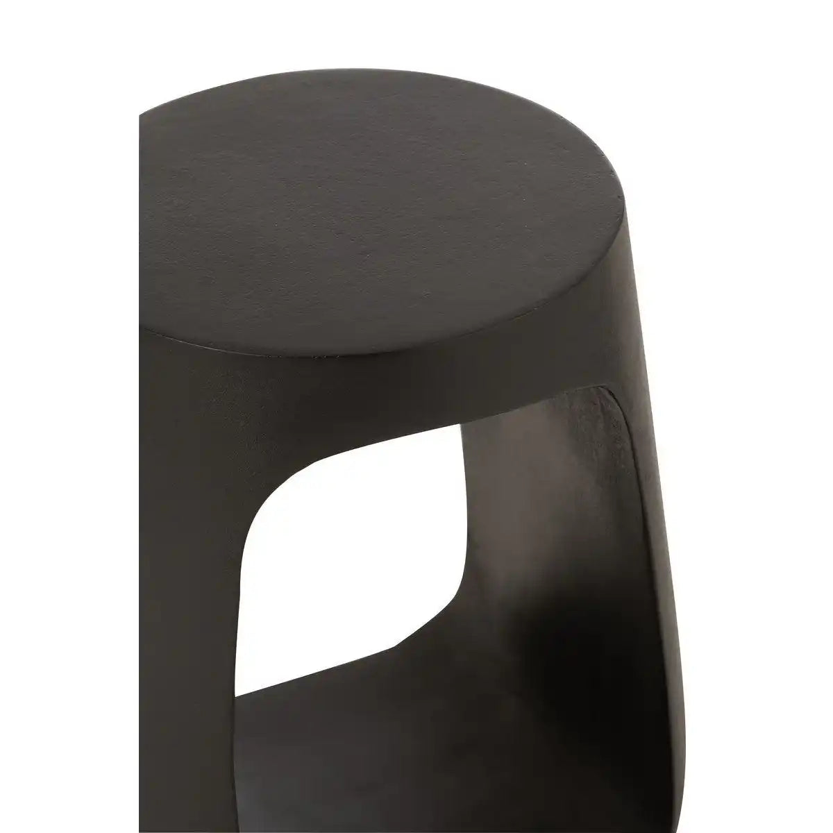 J-Line Beistelltisch Pod Recyceltes Holz Schwarz - HomeDesign Knaus