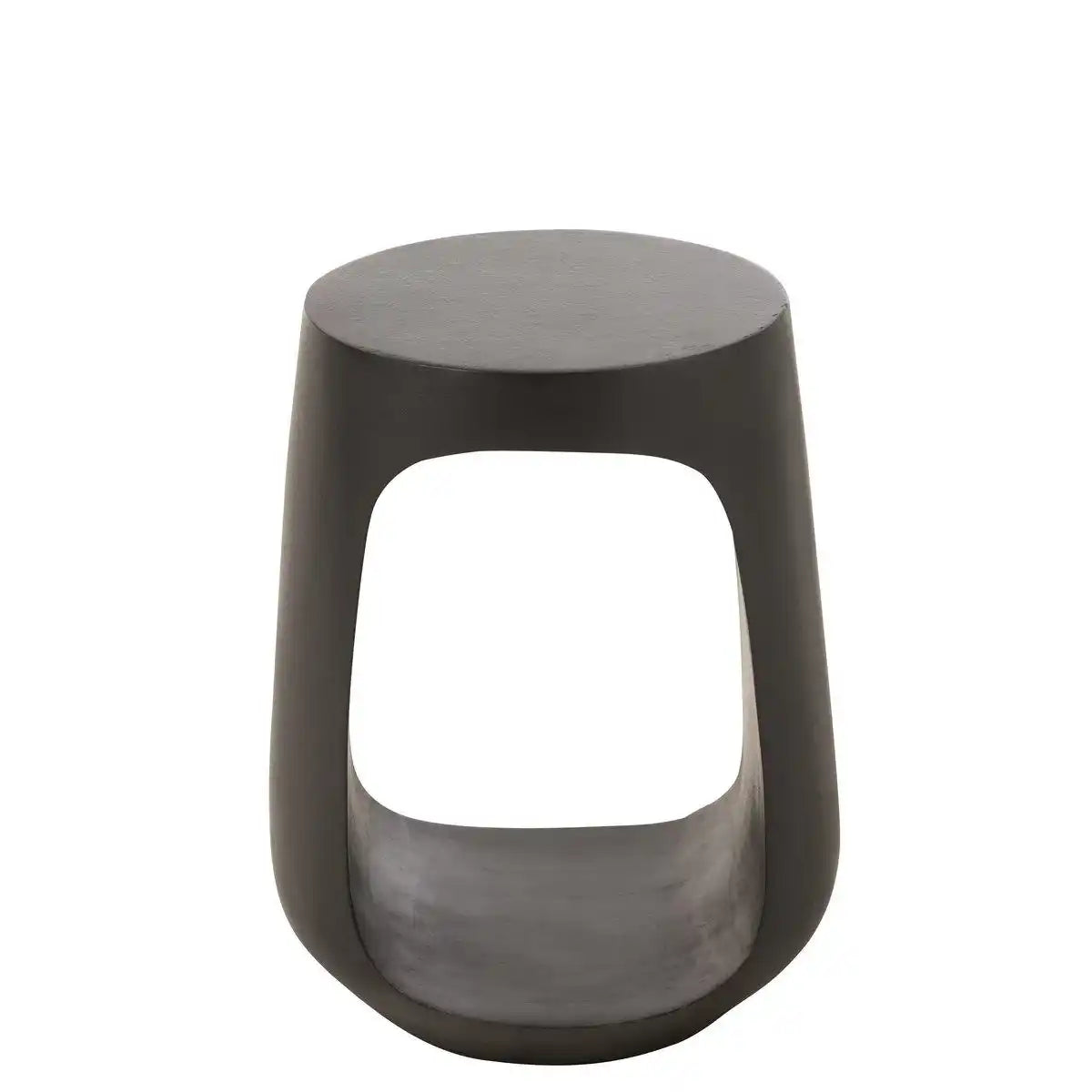 J-Line Beistelltisch Pod Recyceltes Holz Schwarz - HomeDesign Knaus
