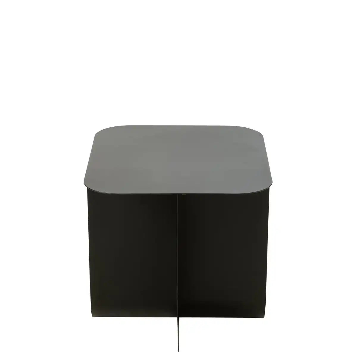 J-Line Beistelltisch, quadratisch, Metall, Schwarz - HomeDesign Knaus