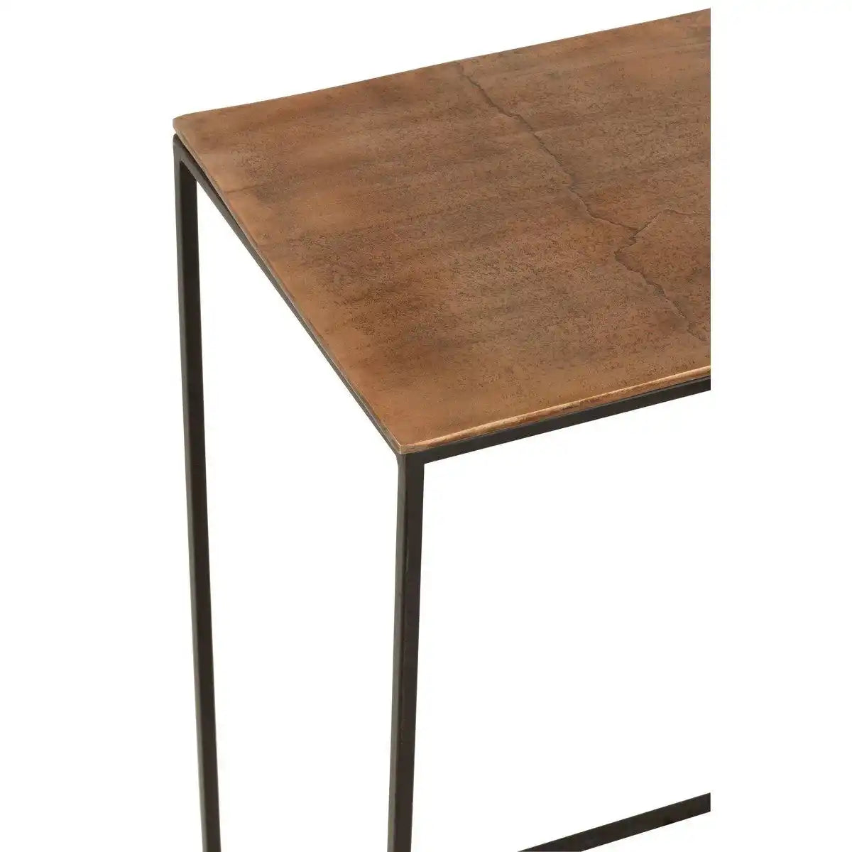 J-Line Beistelltisch Rechteck – Aluminium – Rost - HomeDesign Knaus