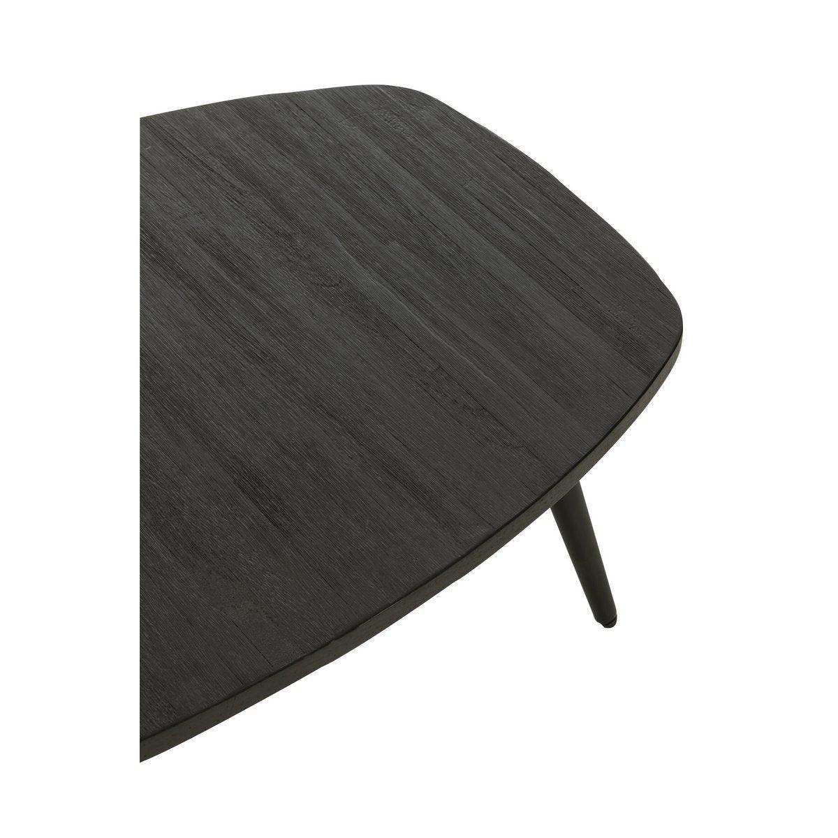 J-Line Beistelltisch Rechteckig – Holz – Schwarz - HomeDesign Knaus