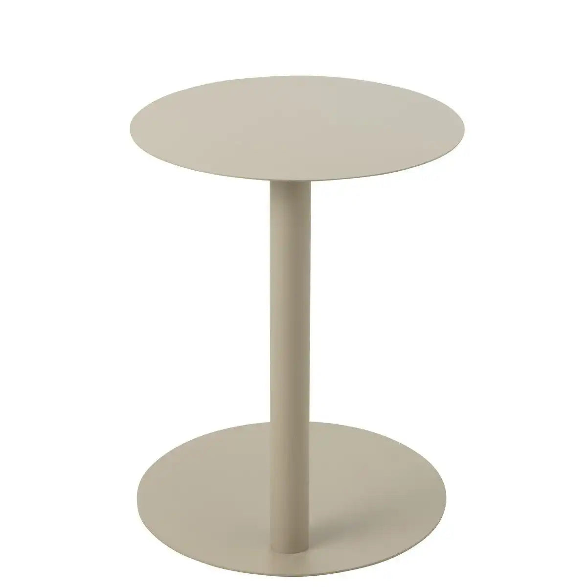 J-Line Beistelltisch Rund Metall Beige - HomeDesign Knaus