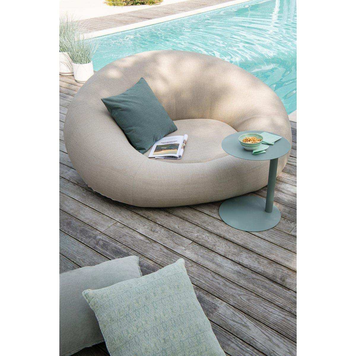 J-Line Beistelltisch Rund Metall Grün - HomeDesign Knaus