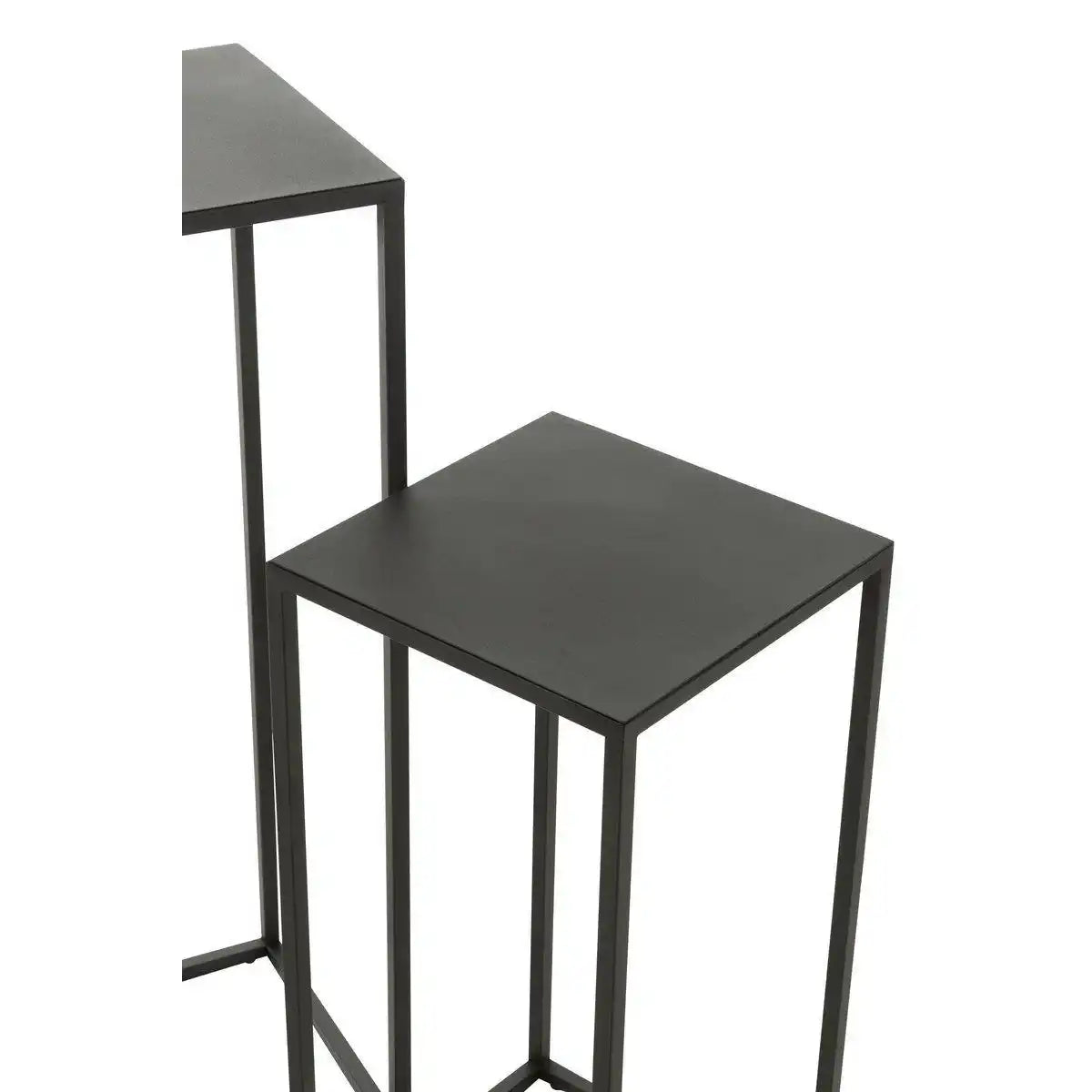 J-Line Beistelltisch Square – Metall – Schwarz - HomeDesign Knaus