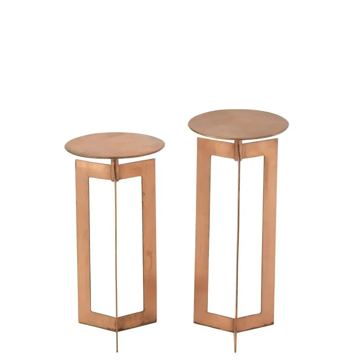 J-Line Beistelltisch Zino High – Eisen – Kupfer – - HomeDesign Knaus
