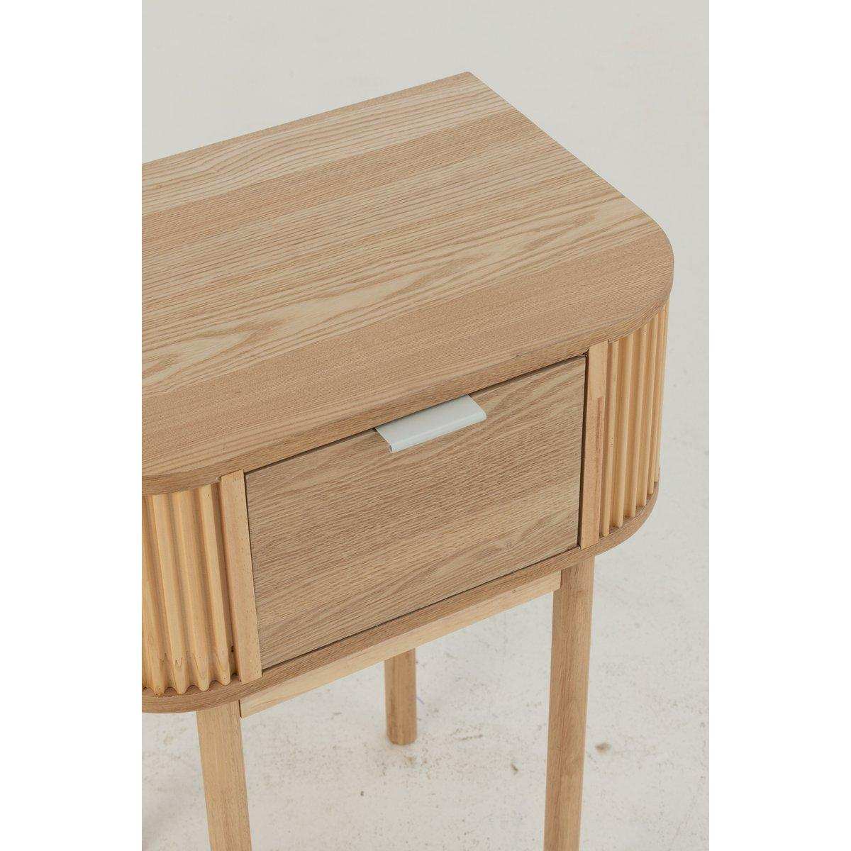 J-Line-Bettaufgabe rund um MDF/Dennenhout Naturel - HomeDesign Knaus