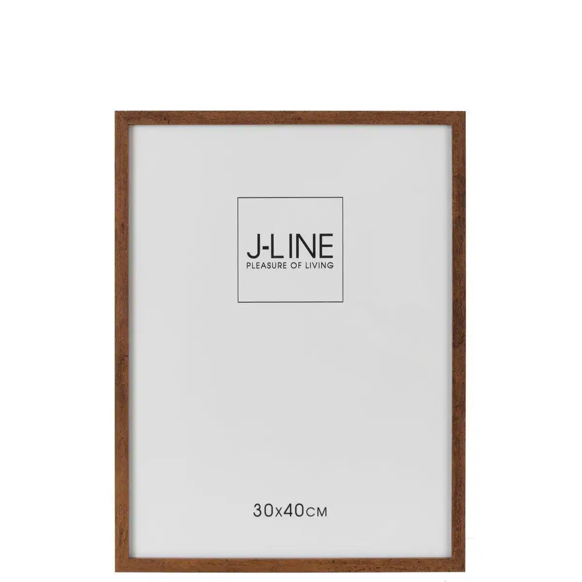 J-Line Bilderrahmen Basic Wood Dunkelbraun Extra Large - HomeDesign Knaus
