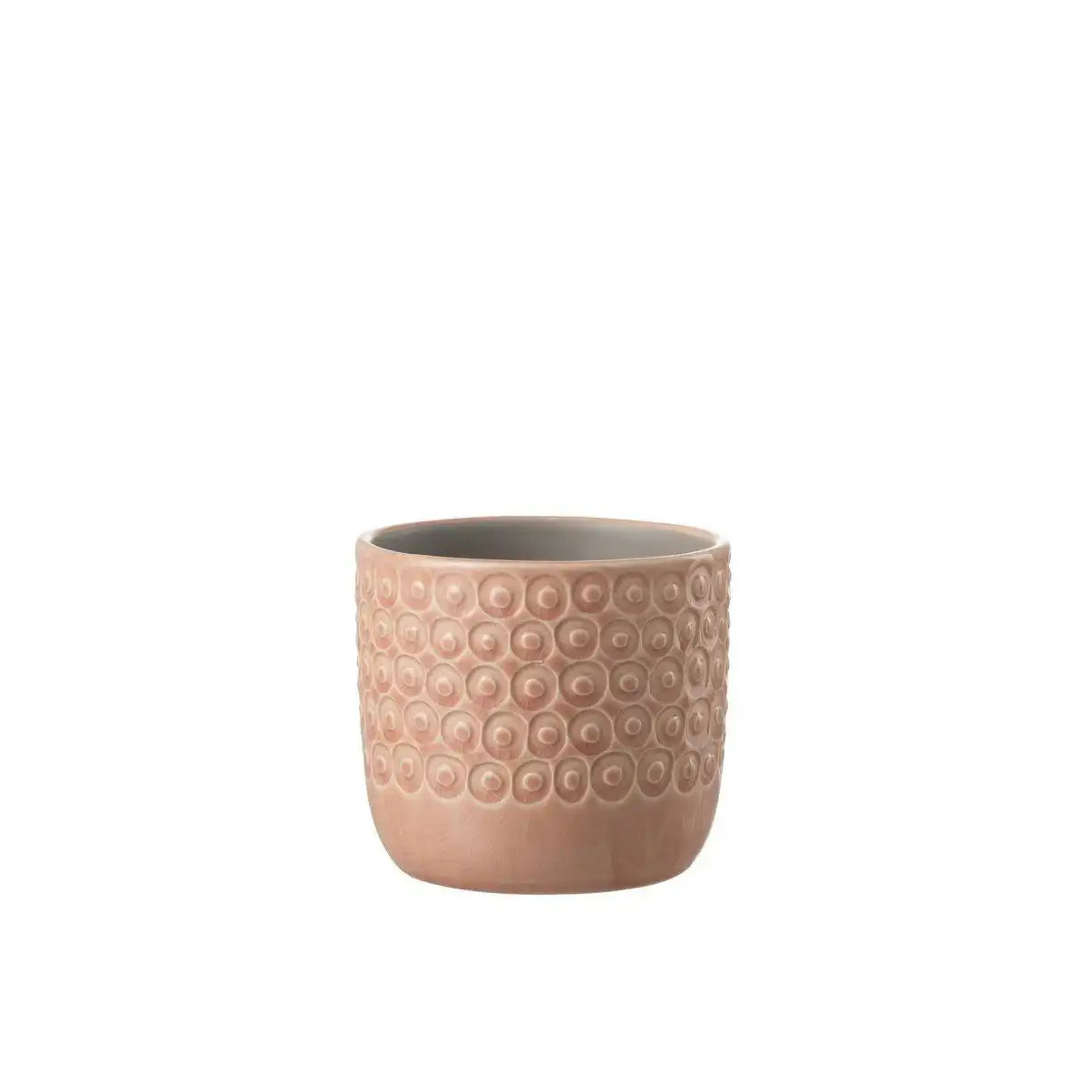 J-Line Blumentopf Ball - Keramik - Rosa - klein - Ø 12,00 cm - - HomeDesign Knaus