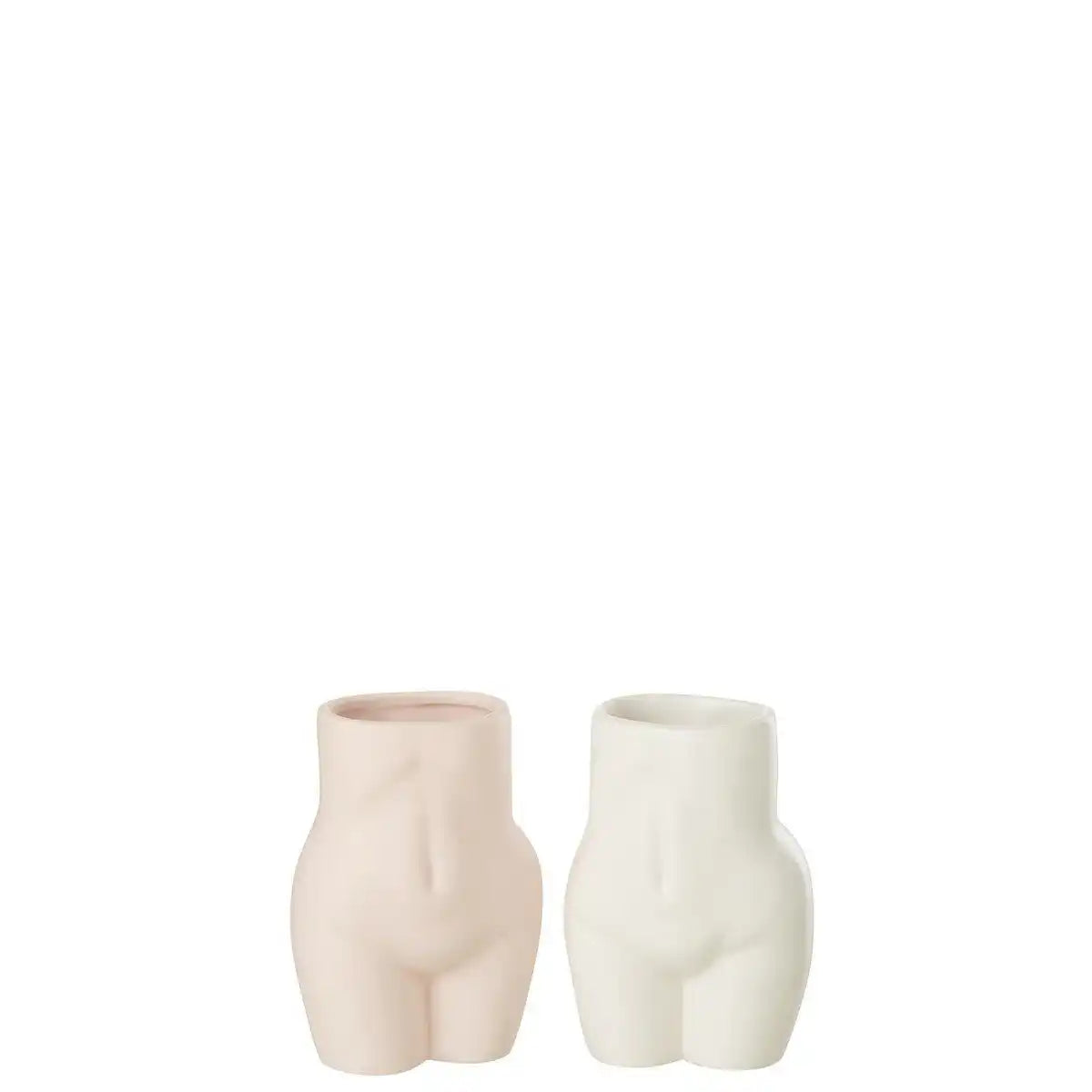 J-Line Blumentopf Body Dolomite - Keramik - Rosa - HomeDesign Knaus