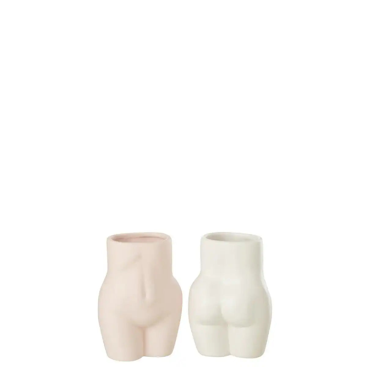 J-Line Blumentopf Body Dolomite - Keramik - Rosa - HomeDesign Knaus