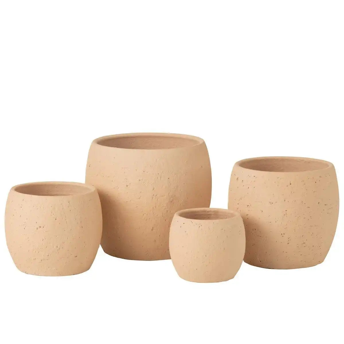 J-Line Blumentopf Enya - Keramik - Beige - extra groß - Ø 28,00 cm - HomeDesign Knaus