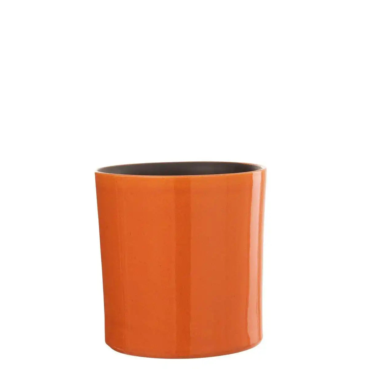 J-Line Blumentopf Flek - Keramik - Orange - mittel - Ø 21,00 cm - HomeDesign Knaus