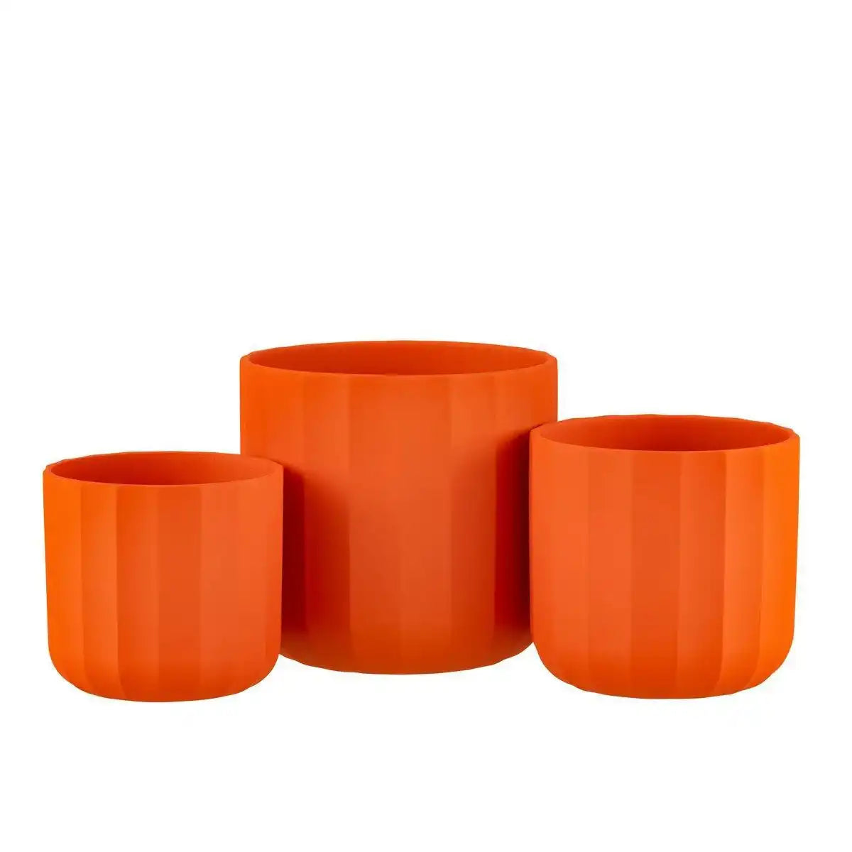 J-Line Blumentopf Summer Keramik Orange Groß - HomeDesign Knaus