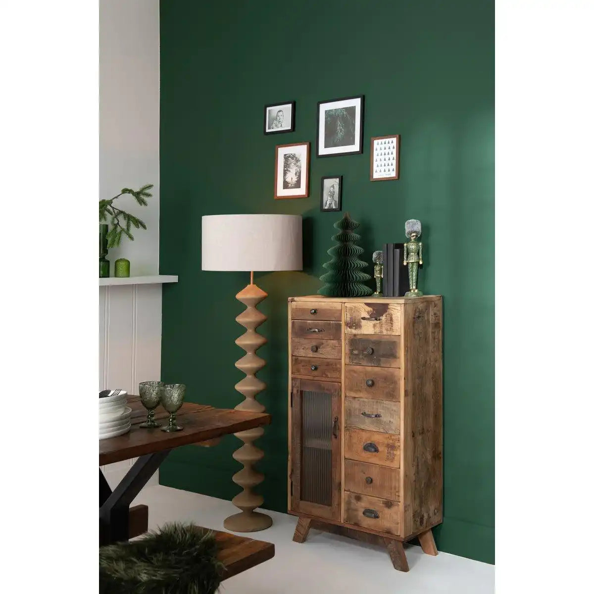 J-Line Bodenmatte Kunstfell Dunkelgrün - HomeDesign Knaus