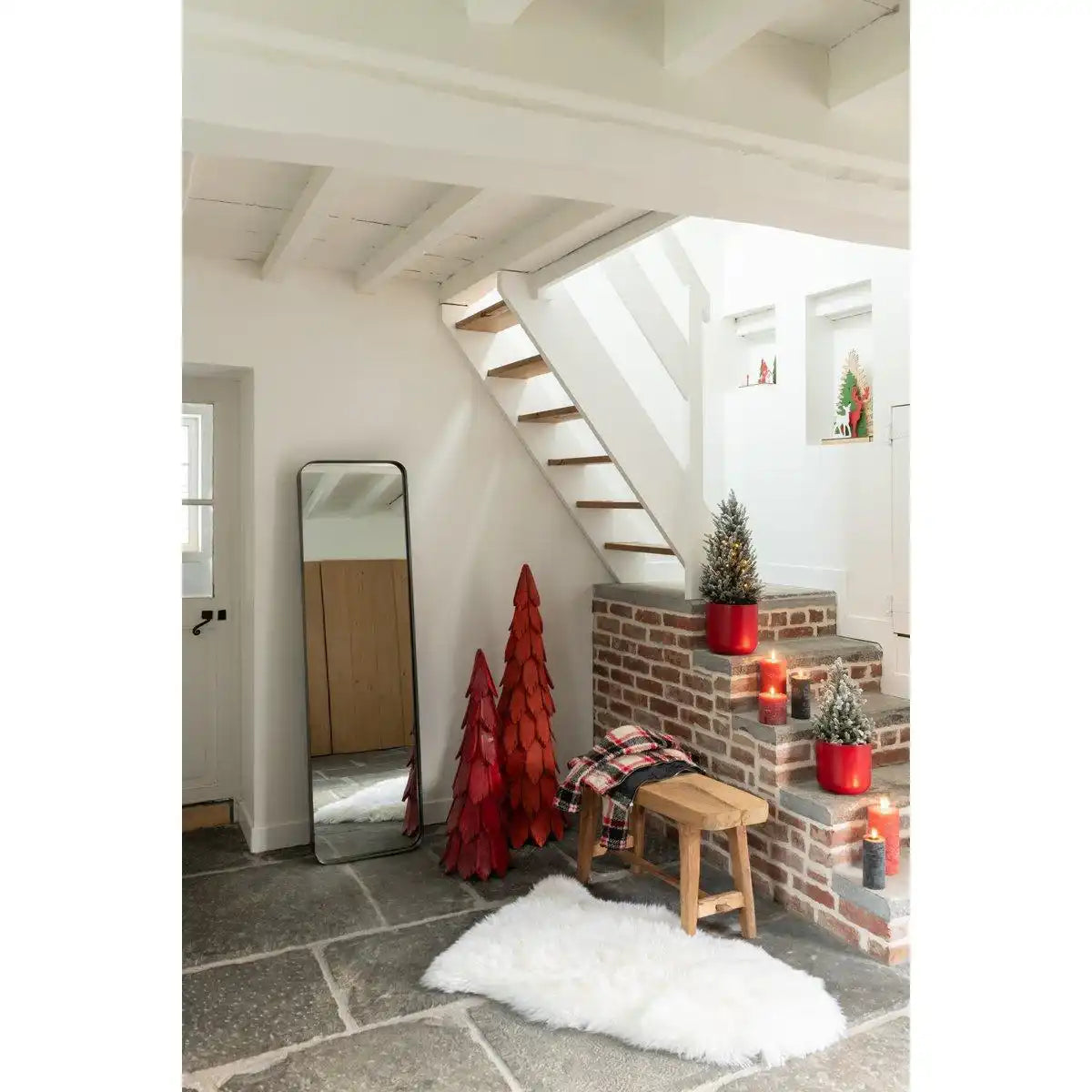 J-Line Bodenmatte Schaf Kunstfell Weiß – Teppich 94,00 x 60,00 cm - HomeDesign Knaus