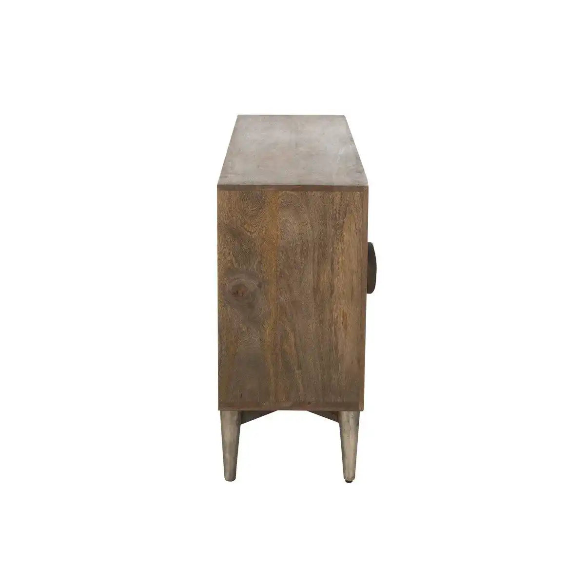 J-Line Buffet 4 Türen Mangoholz/MDF Braun - HomeDesign Knaus
