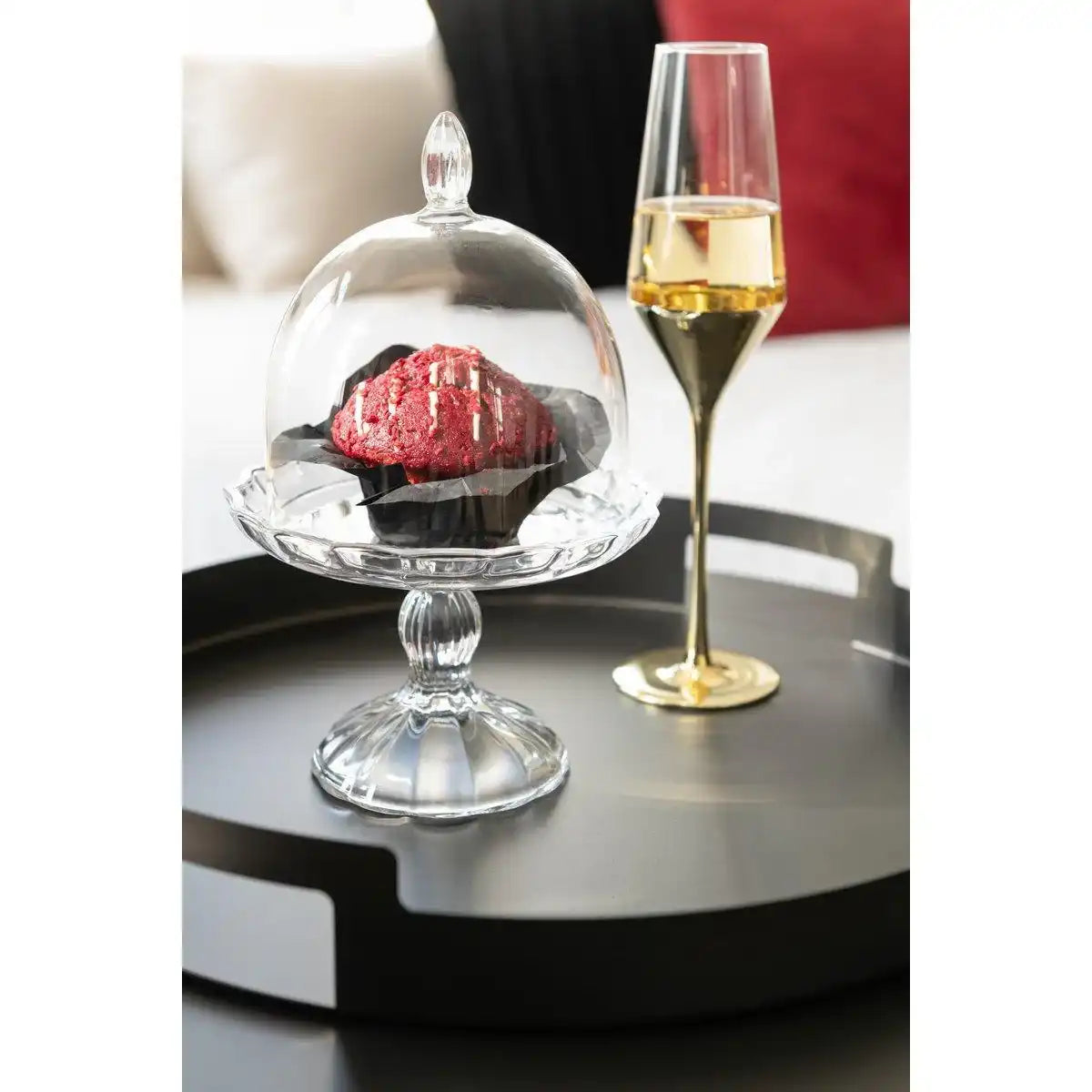 J-Line Champagnerglas - Glas - Gold/Transparent - HomeDesign Knaus